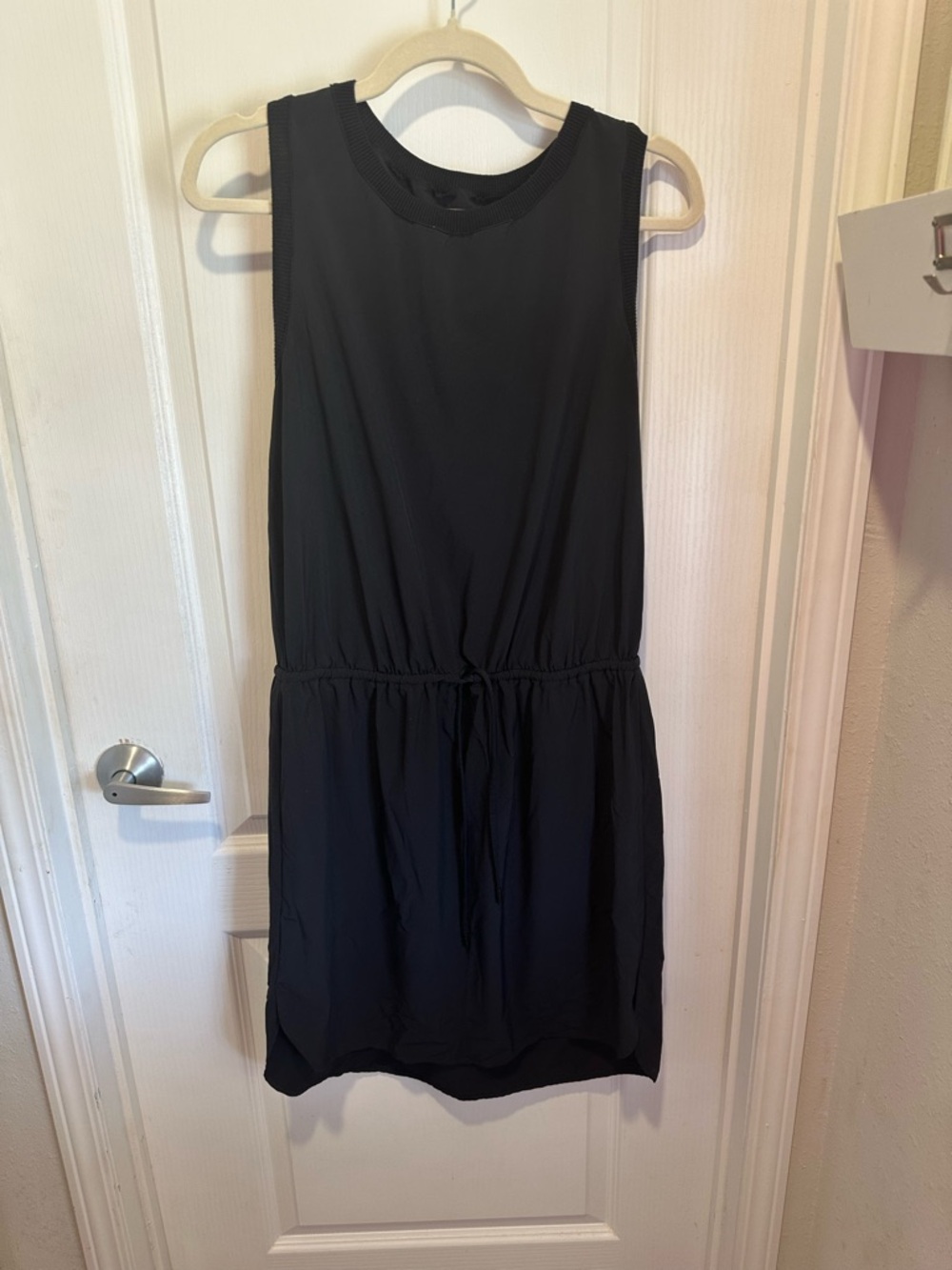 Athleta Black Sleeveless Mini Dress